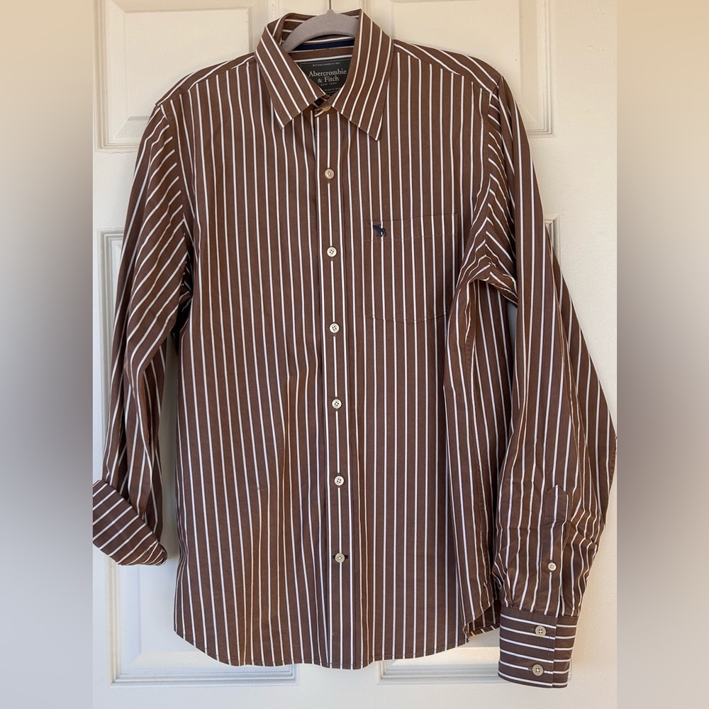 Abercrombie & Fitch Striped Button Down Size Large